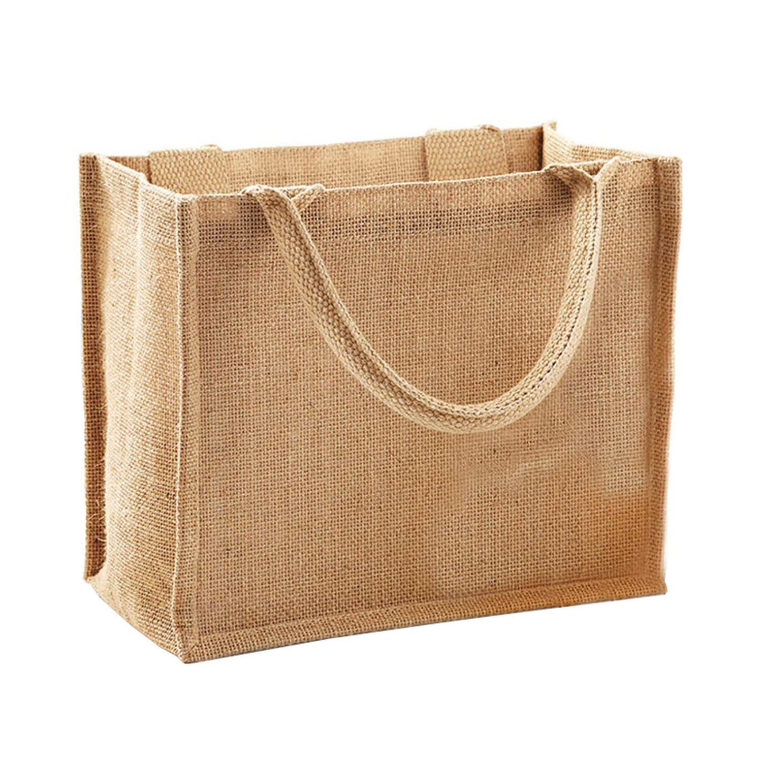 Westford Mill Jute Mini Gift Bag (6 Litres) (Pack Of 2) - Natural