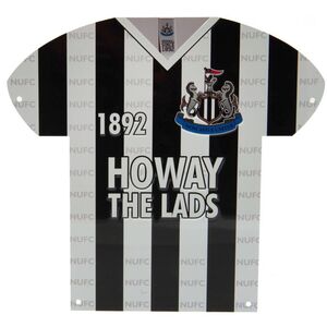Newcastle United FC Shirt Shaped Metal Sign