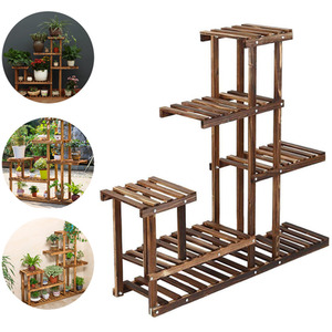 Lifeideas 5 Tier Rustic Plant Stand