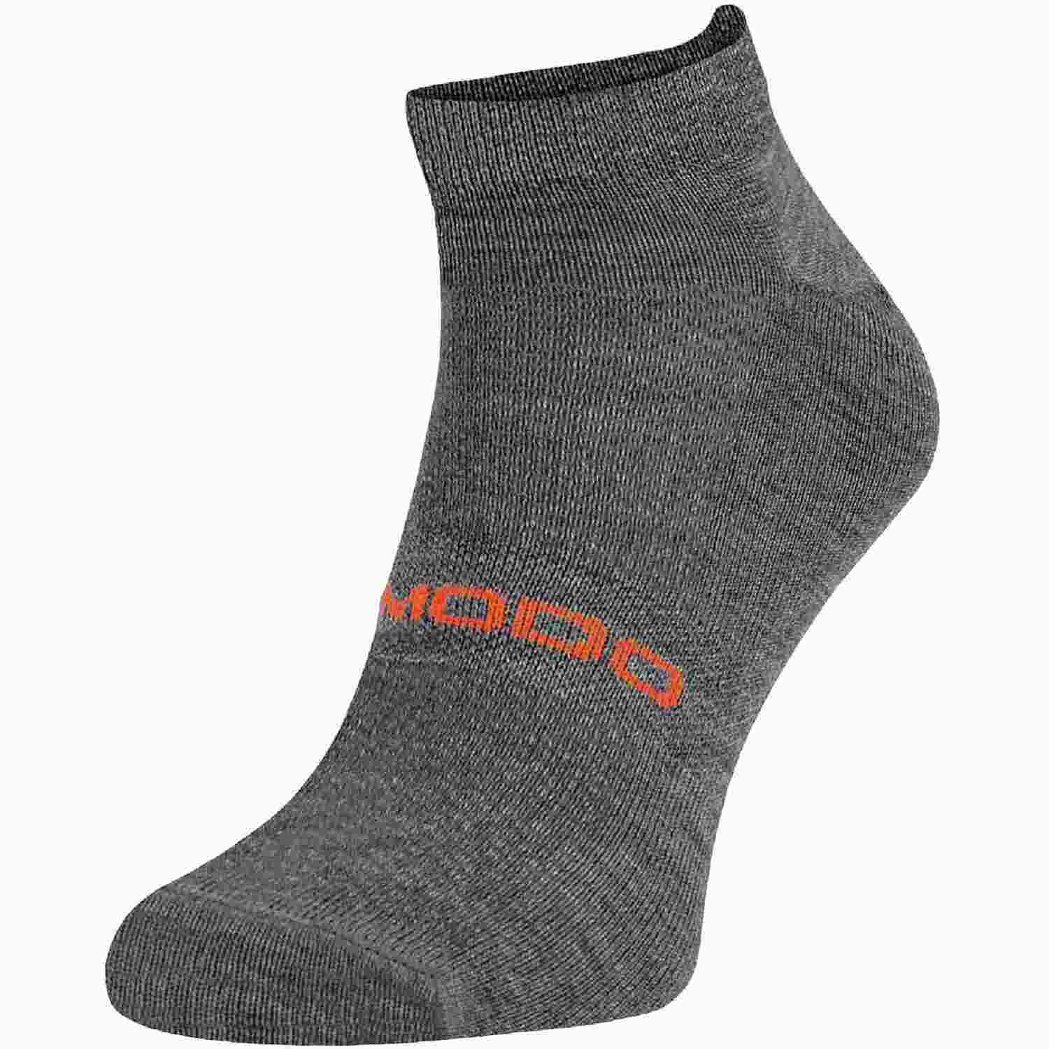 Comodo 1 Pack Unisex Merino Wool Ankle Trail Sport Running Socks - Grey / 9-11