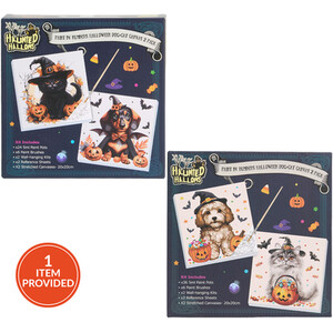 Paint By Numbers Halloween Dog and Cat Canvas Pack