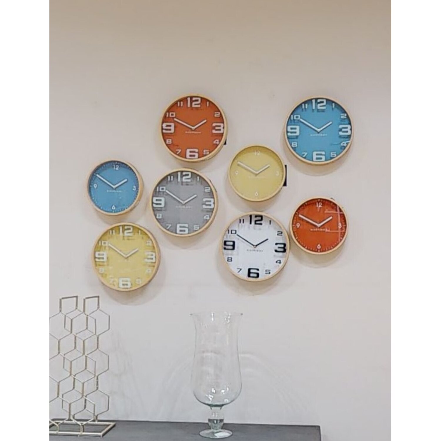 Interiors By Premier Vitus 31.5Cm Dia Grey Wall Clock - Grey