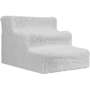 Proudpet Fleece Covered Pet Stairs