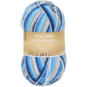 Frosted Glitter Multi Knitting Yarn