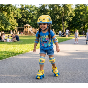 Disney Stitch Adjustable Roller Skates Set