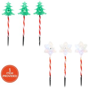 Set of 3 Multicolour Stake Lights