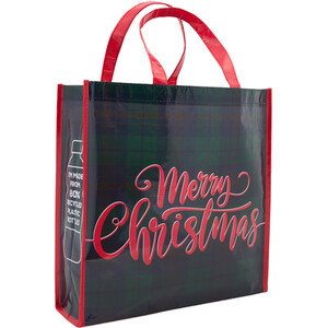 Tartan Merry Christmas Shopper Bag
