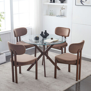 Kendall Round Glass Dining Table
