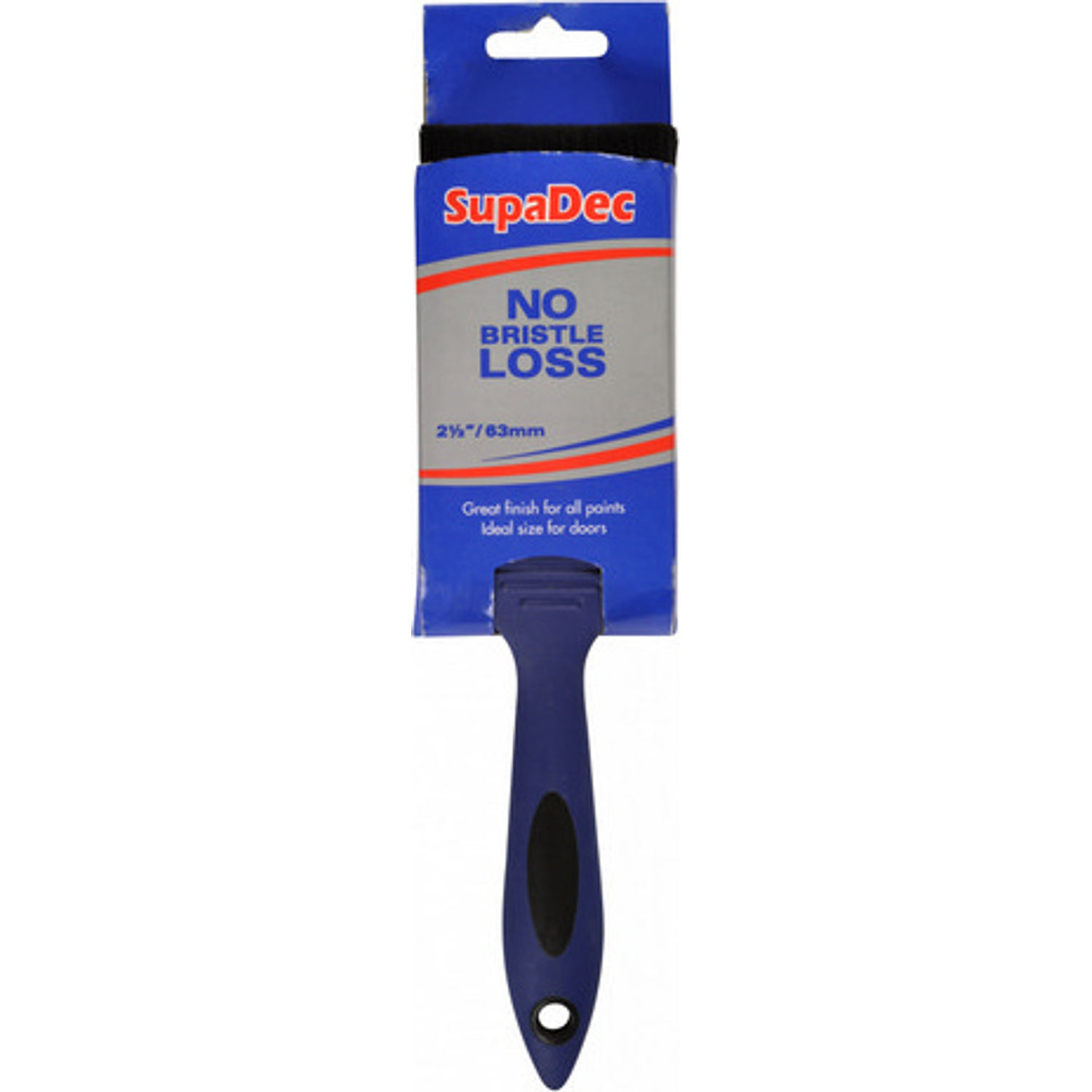 Supadec No Bristle Loss Paint Brush - Blue/Black