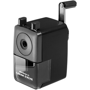 Caran d'Ache Plastic Crank Desk-Top Pencil Sharpener Black.
