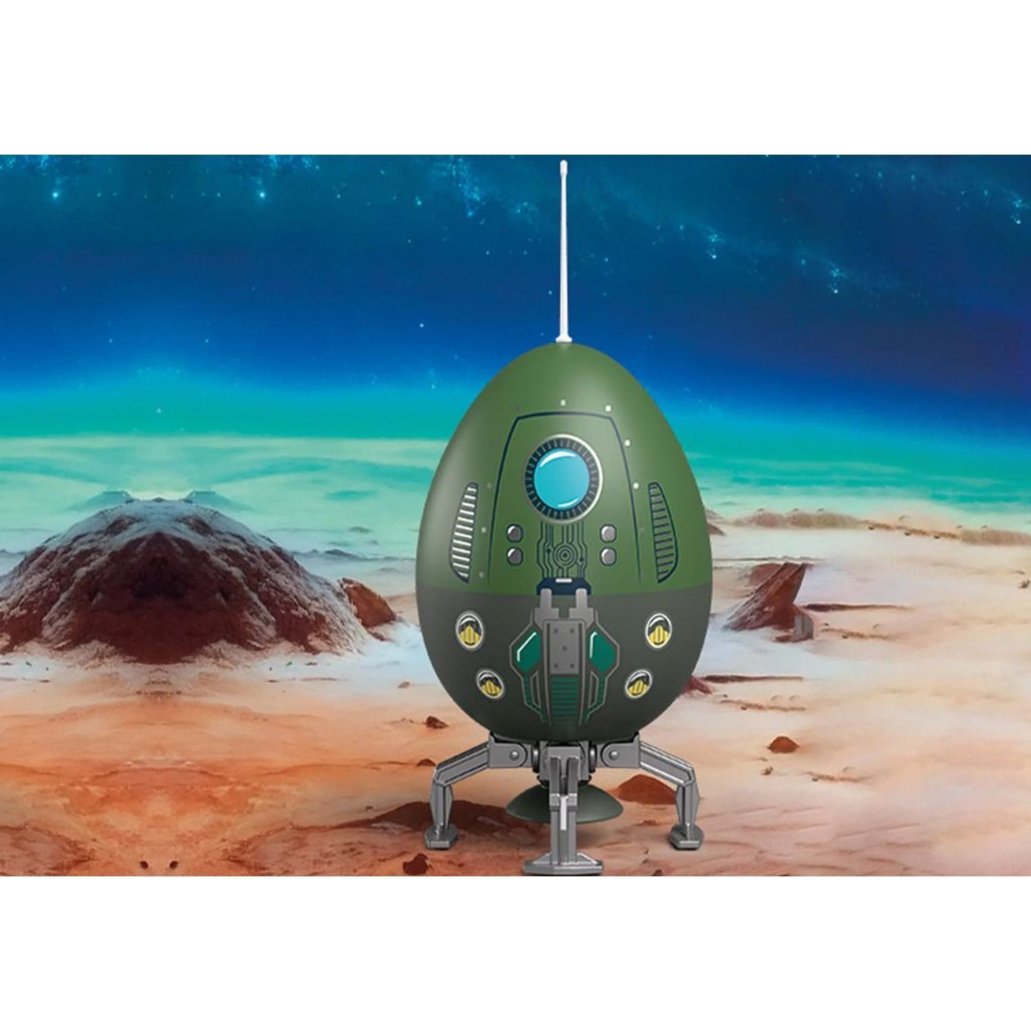 Space Mission Gift Egg - White