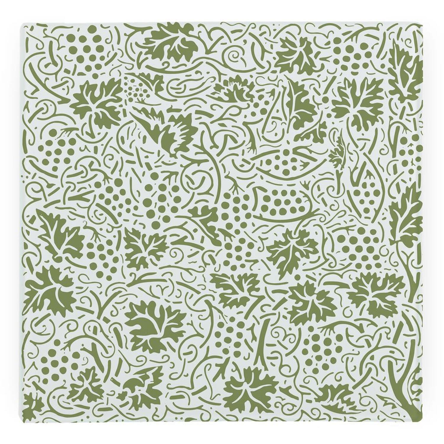 Image of Green Oak Leaves & Berries Glass&hellip;