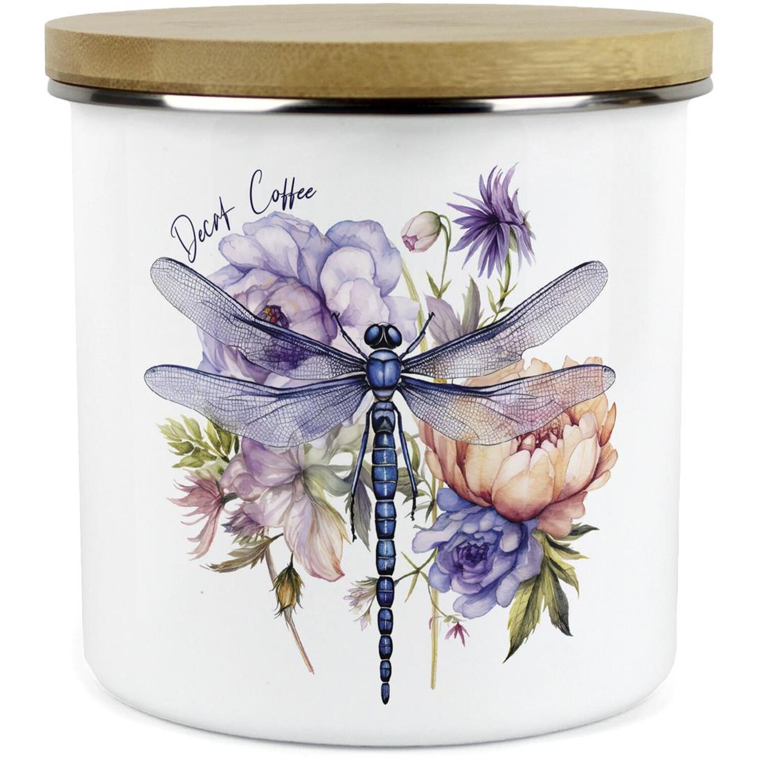 Purely Home Dragonfly Large Kitchen Storage Canister - White