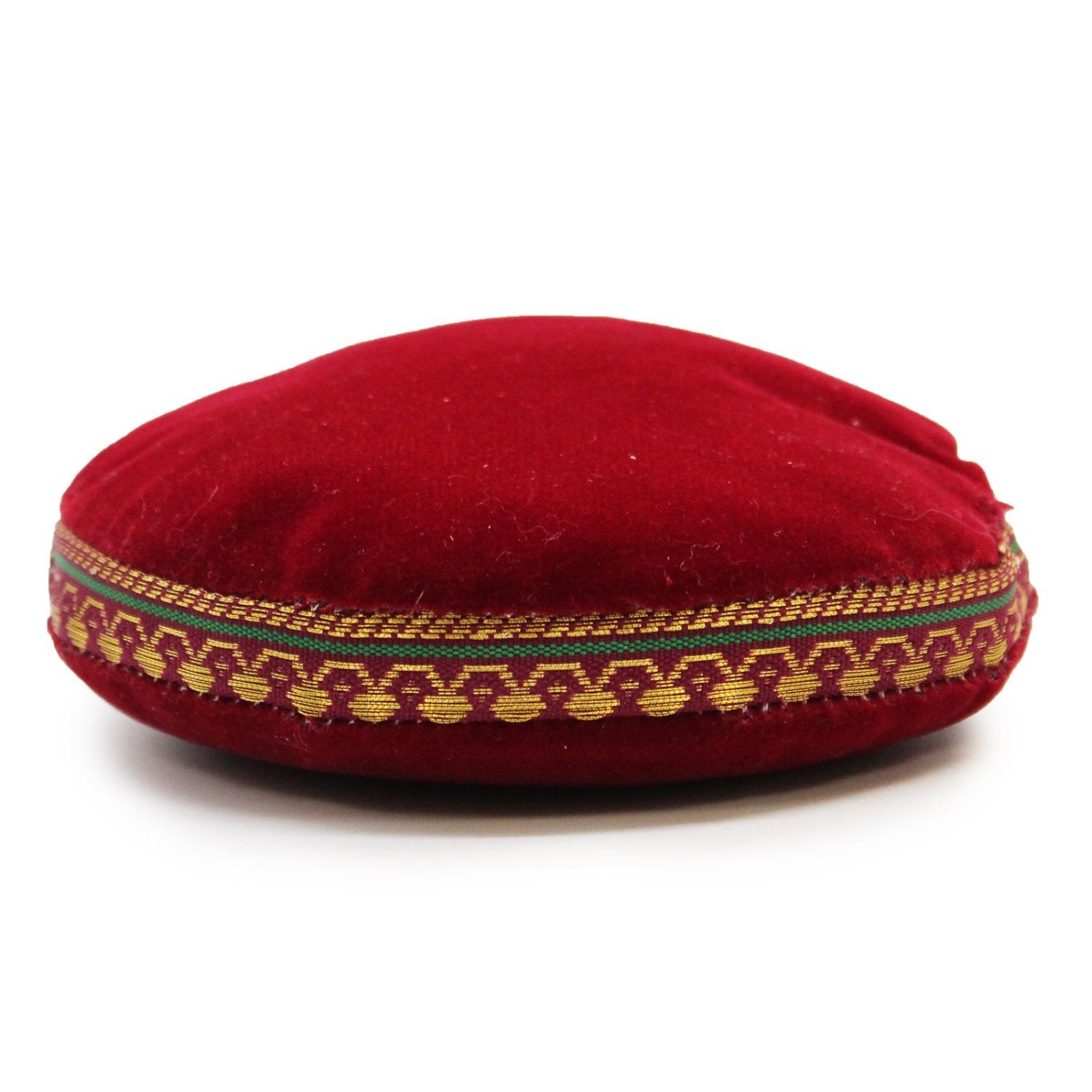 KDMD 11cm Velvet Cushion for Singing Bowls - Secure, Elegant Sound Base in Maroon