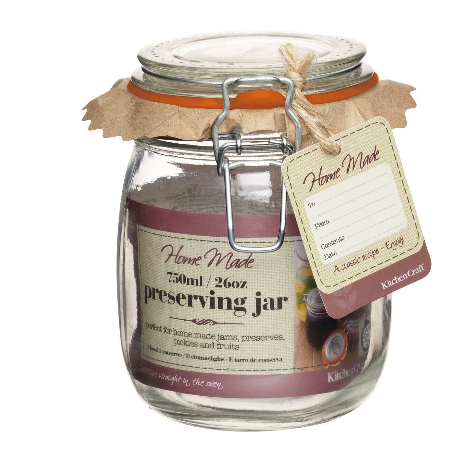 Image of Homemade Glass Preserving Storage Jar 750ml&hellip;