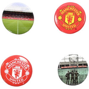 Manchester United FC Logo Stadium Badge (Pack of 4)