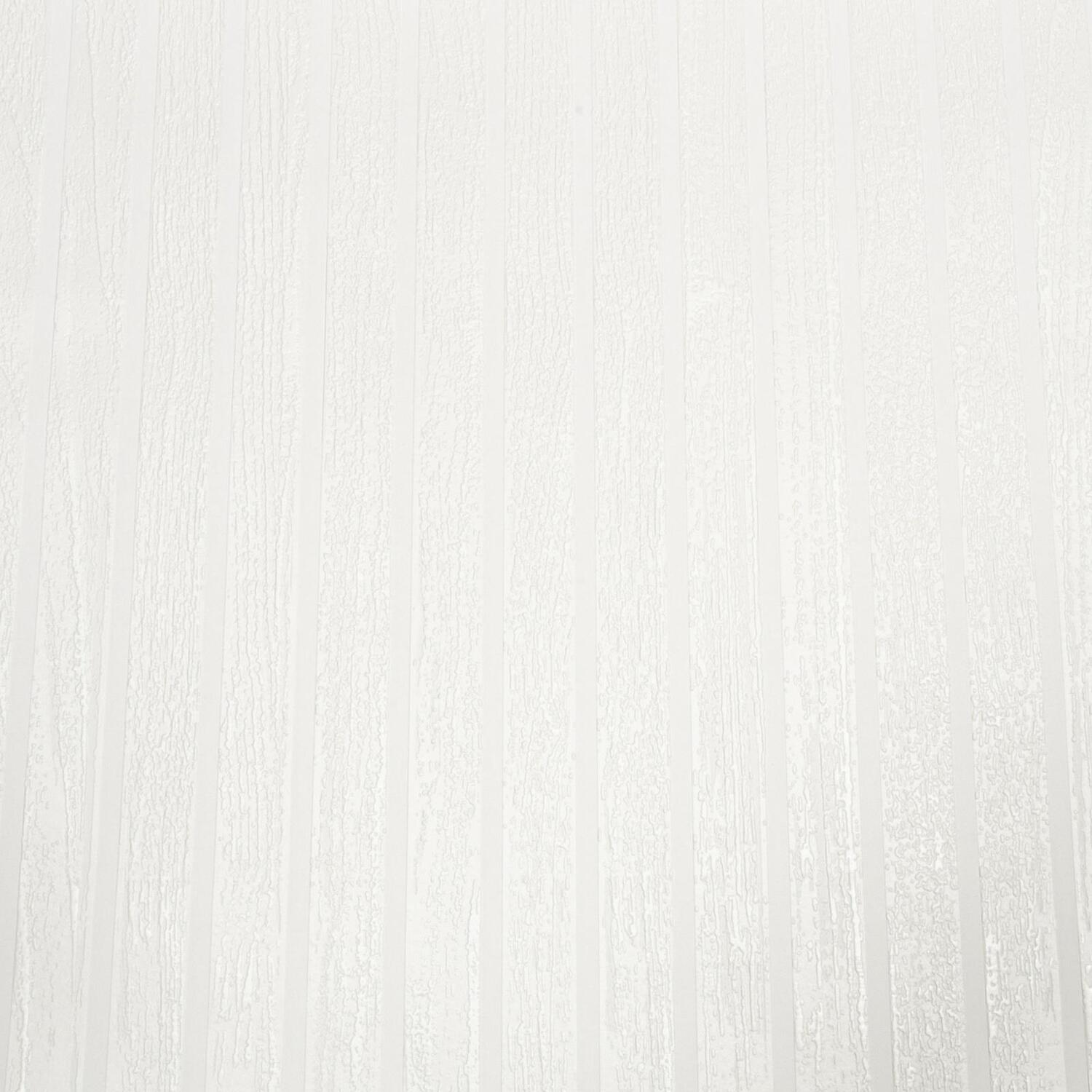 B&Q -  White Panel Effect Wallpaper Paintable Textured Thick Free Match Feature Wall - Image 2