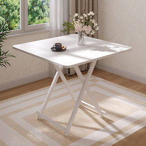 Livingandhome Foldable Square Dining Table