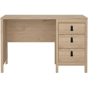 Barcelona Desk 3 Drawers in Jackson Hickory Oak