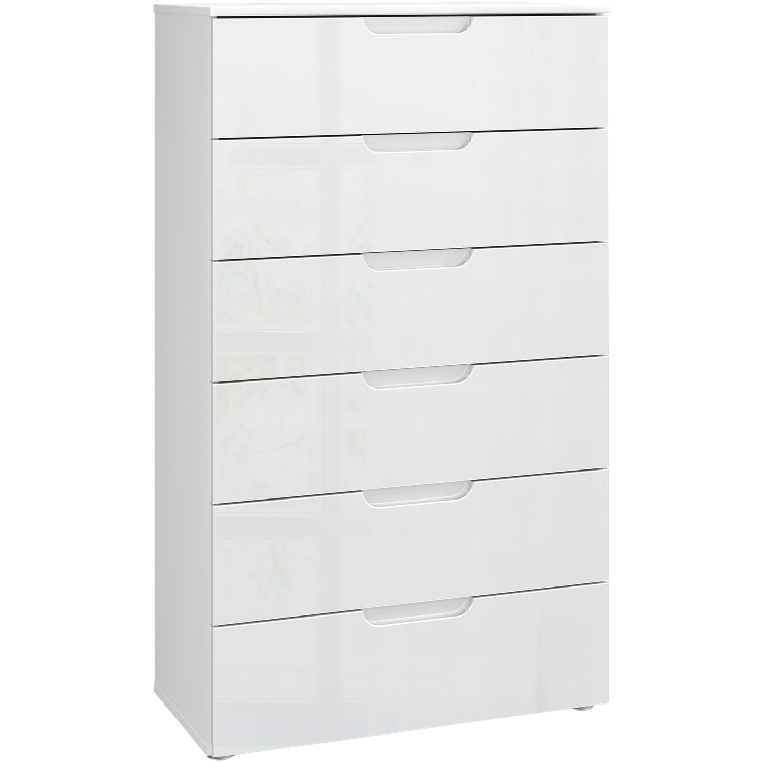 Furniture To Go White Sienna Chest Of 6 Drawers In / High Gloss - High Gloss - Melamine - Image 5