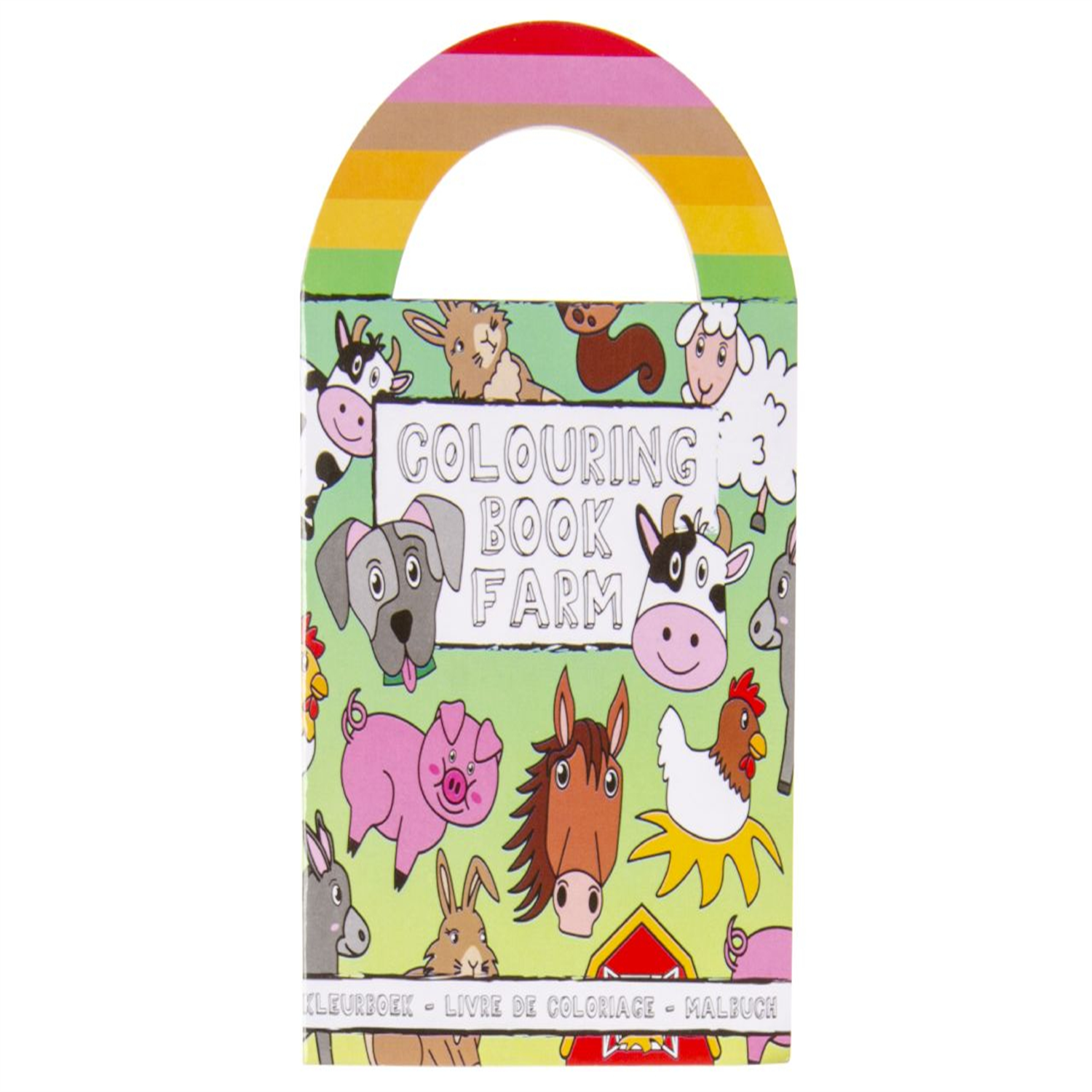 - Pack Of 12 Farm Animals Coloring Mini Book With Stickers- Theme Party Bag Filller Gifts - Image 2