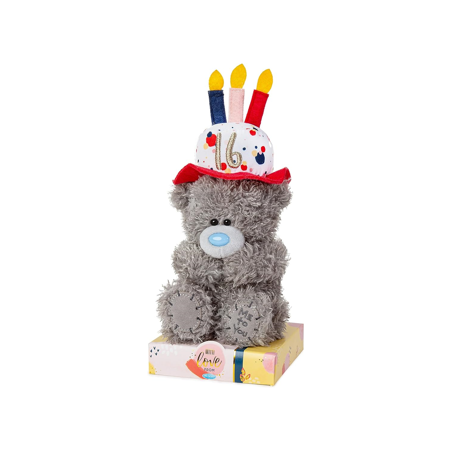 Me To You Bear 7"" 16th Birthday Wearing Hat, Gray - Image 4