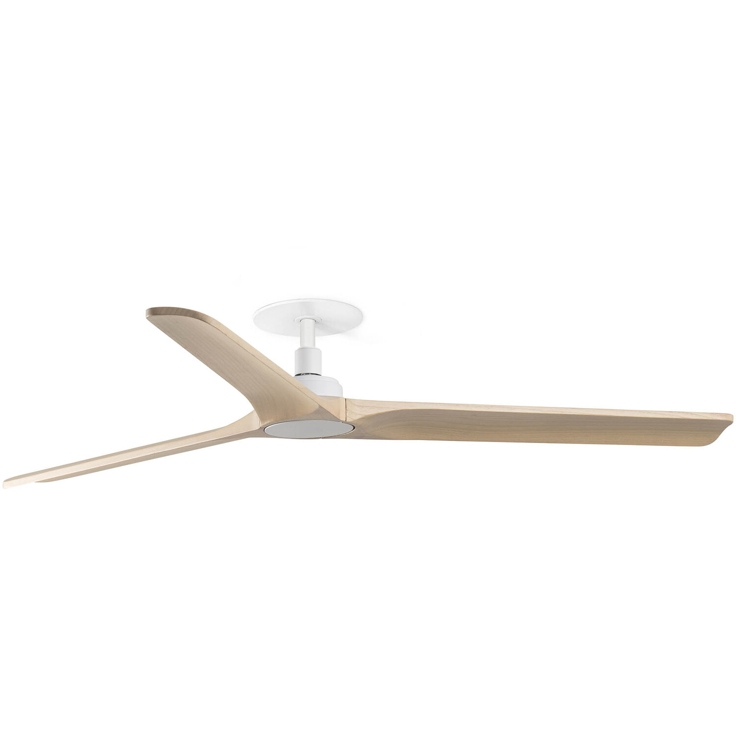 Heywood Recessed 132cm Ceiling Fan Matt White, Pine Blades - Image 2