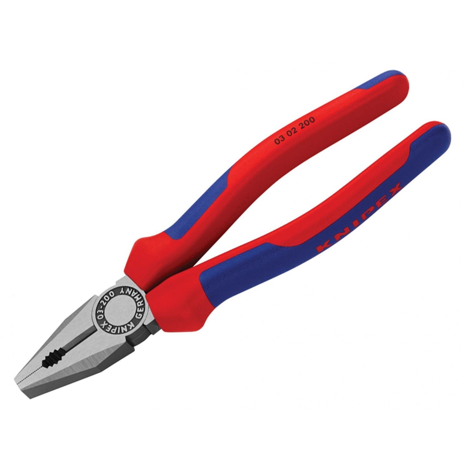 Knipex 03 02 Series Combination Pliers, Multi-Component Grip A - Multi Colour