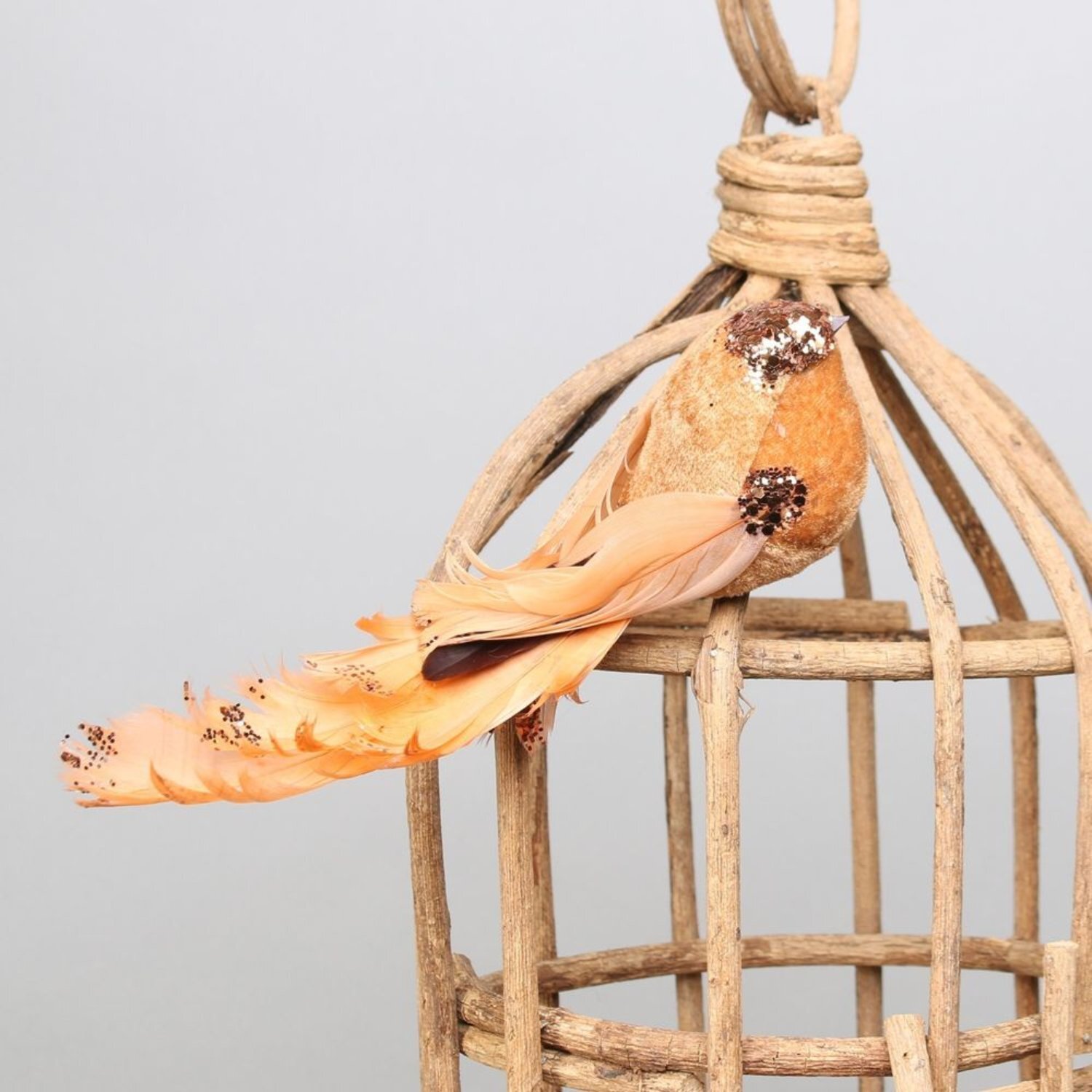 Kdmd Unisex Gold Showfeather Bird With Clip 4 Pack - Image 2