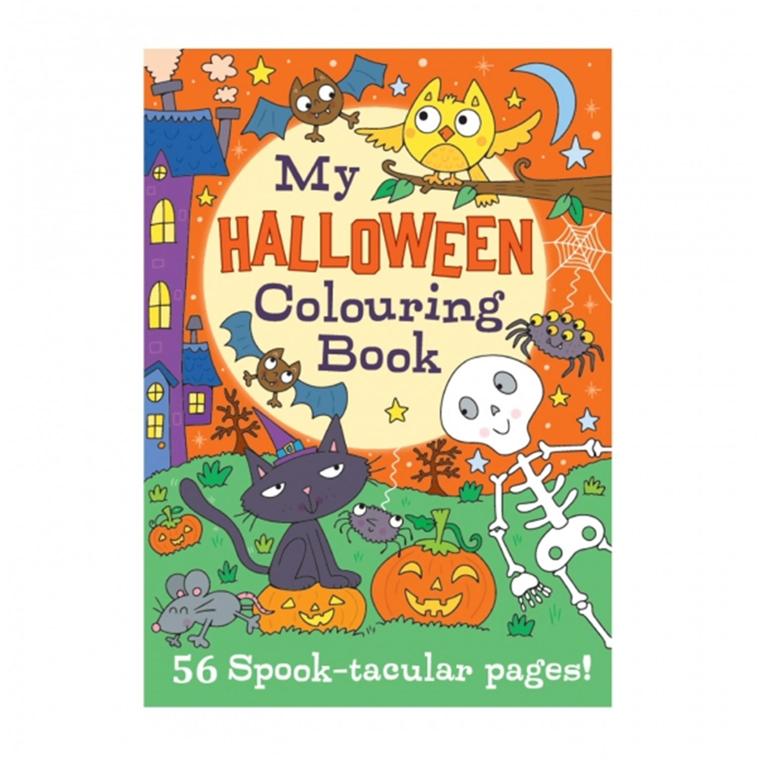 Martello A4 56 Pages My Halloween Colouring Book - Red