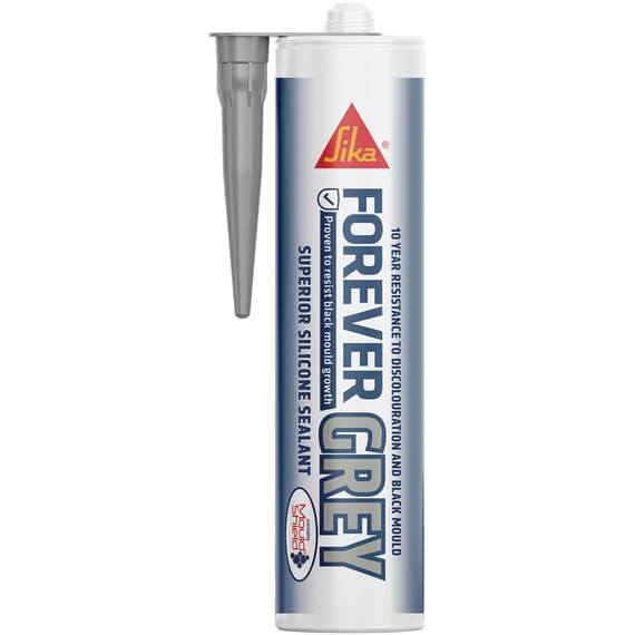 Everbuild Sika Forever Grey Silicone Sealant 295ml