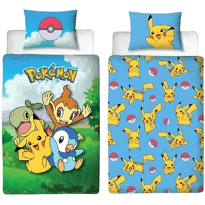 Pokemon Pikachu & Friends Reversible Bedding Set | Duvet Cover Single 140x200cm
