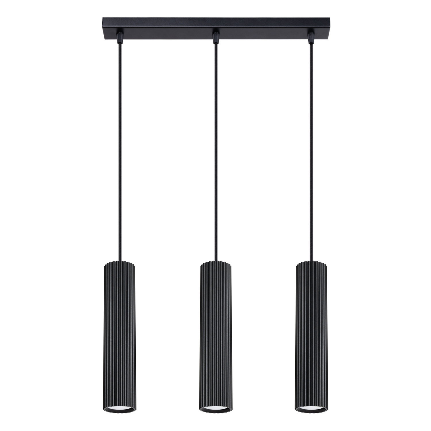 Sollux Lighting Pendant Lamp Karbon 3L Black - Black