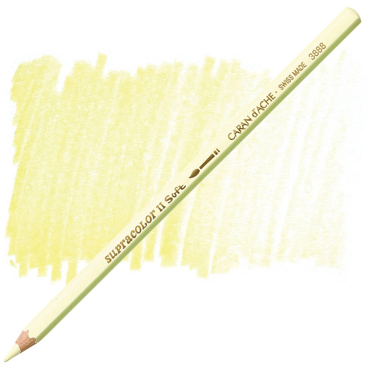 B&Q - Caran D'ache Supracolor Ii Light Lemon Yellow Watersoluble Artist Aquarelle Colour PencilJaune Citron Clair 241 - Image 2