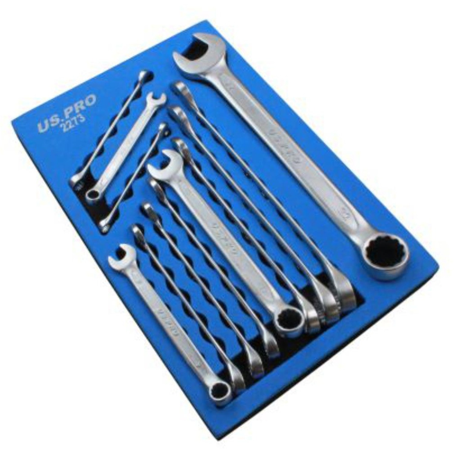 US PRO Combination Spanner Wrench Set 12pc Metric 6mm to 22mm 2273 - Image 7