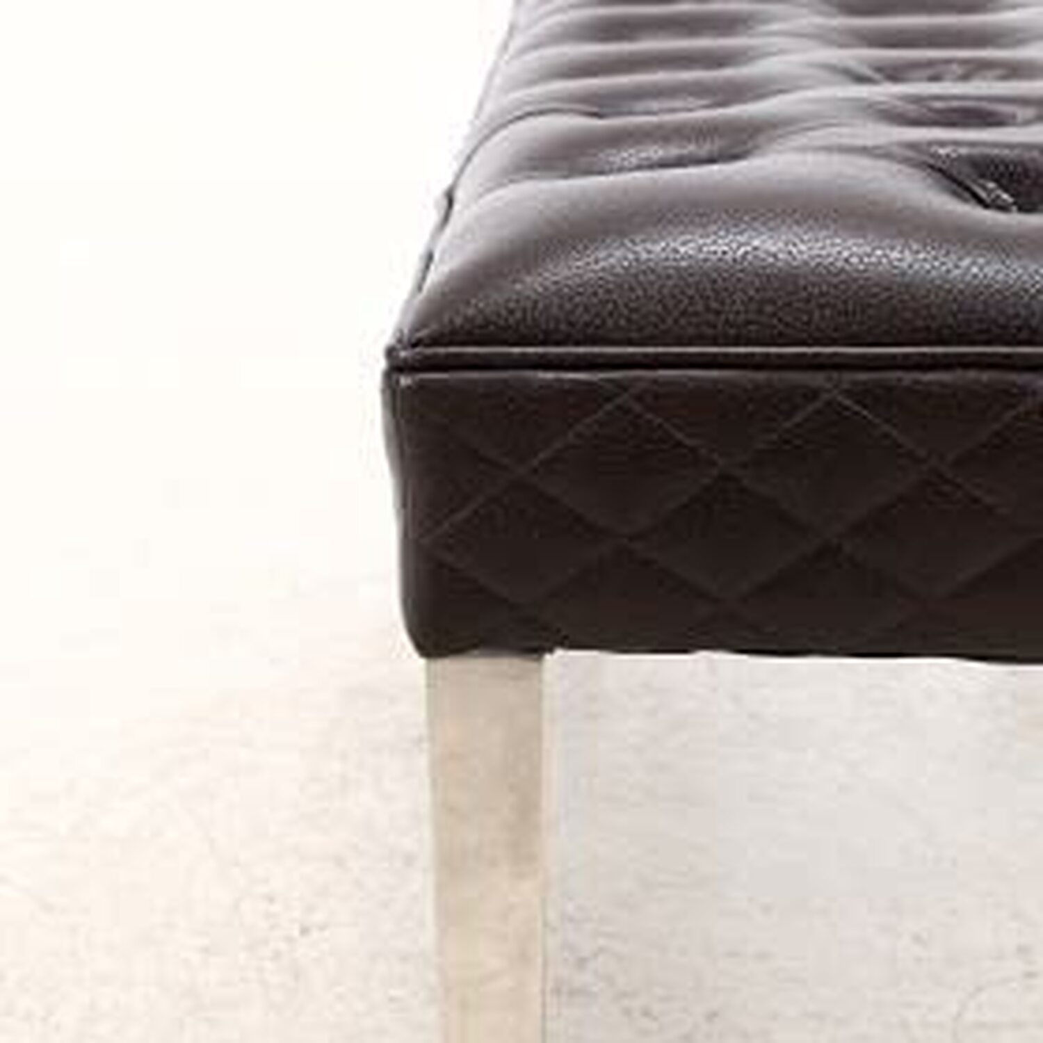 Rebecca Leather Aire Bench - Brown