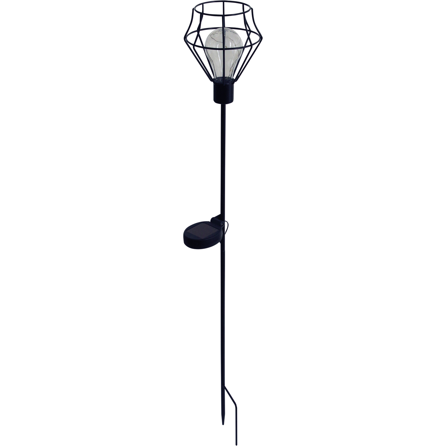 Luxform Unisex Black Solar Metal Wire Stake Led Light Pentagon In - Image 5