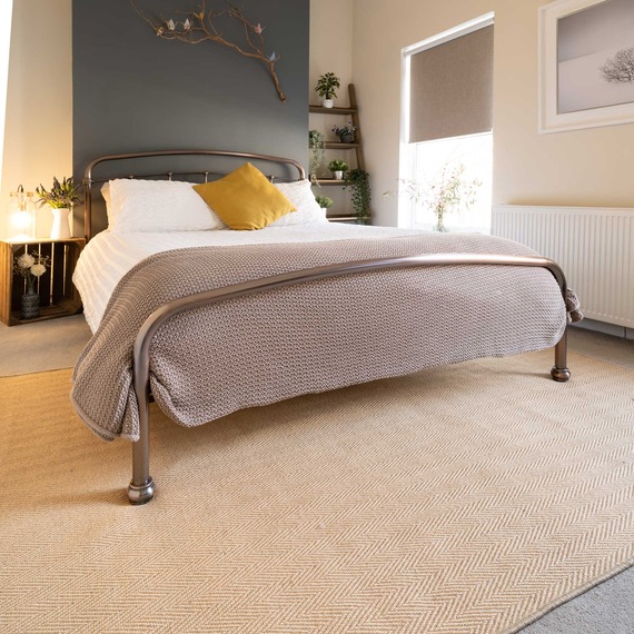 Natural Border Jute Area Rug