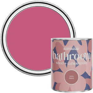 Rust-Oleum Bathroom Wood  Cabinet Paint in Satin Finish - Raspberry Ripple 750ml