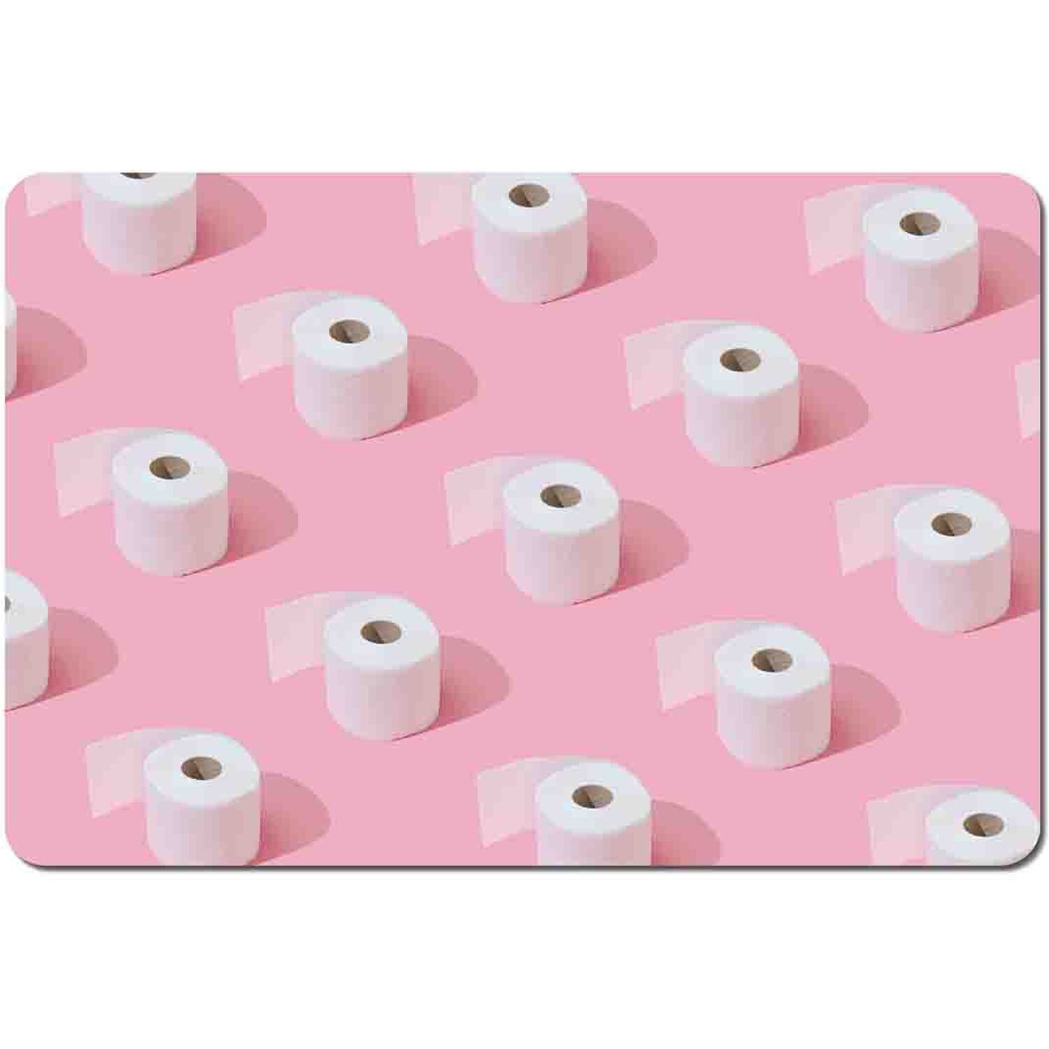 Image of Toilet Rolls Placemat Set - Pink