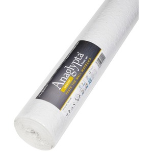 2x Anaglypta Woodchip Paintable Wallpaper Paste The Wall 10M
