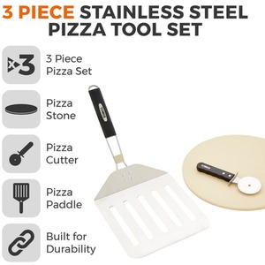 Silver Tower Multi-functional Spatula SSteel with Wood Handle shot 4165914