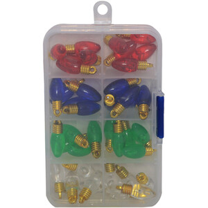 Pack of 40 Christmas Light Charms