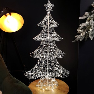 Light Up Tree Christmas Decoration with 300 Warm White LEDs