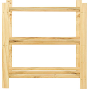 Natural Pine / 30cm / 90cm Pine Pre Sanded Slatted Shelf Unit shot 4571346