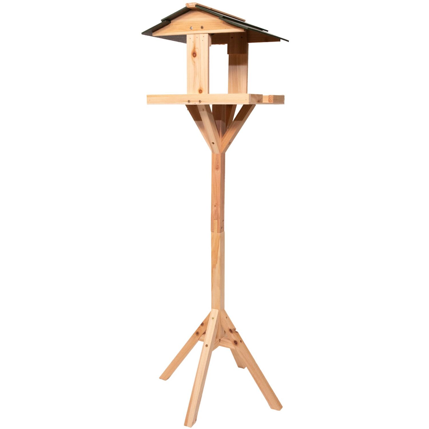 Image of Freestanding Wooden Garden Bird Feeder Table&hellip;