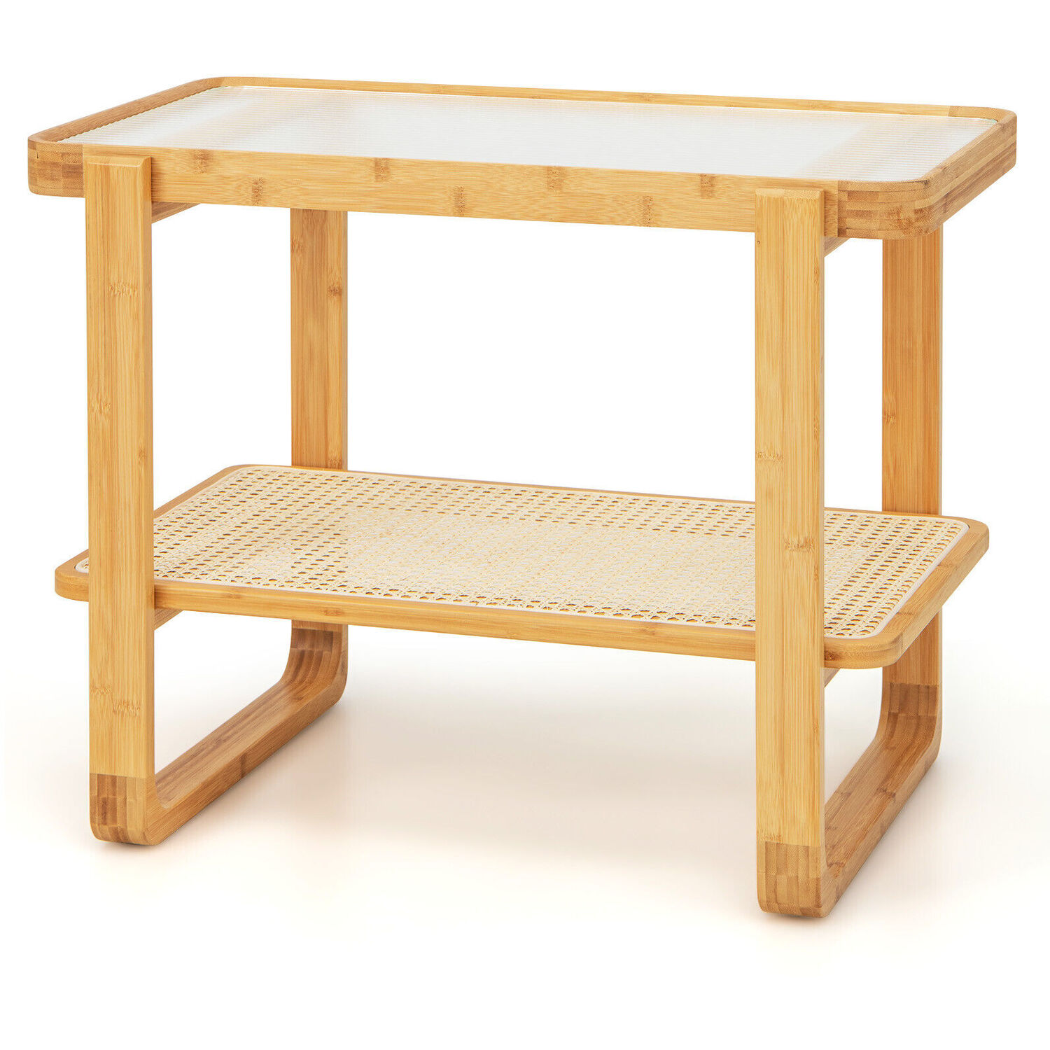 Sofa End Table Nightstand - Brown