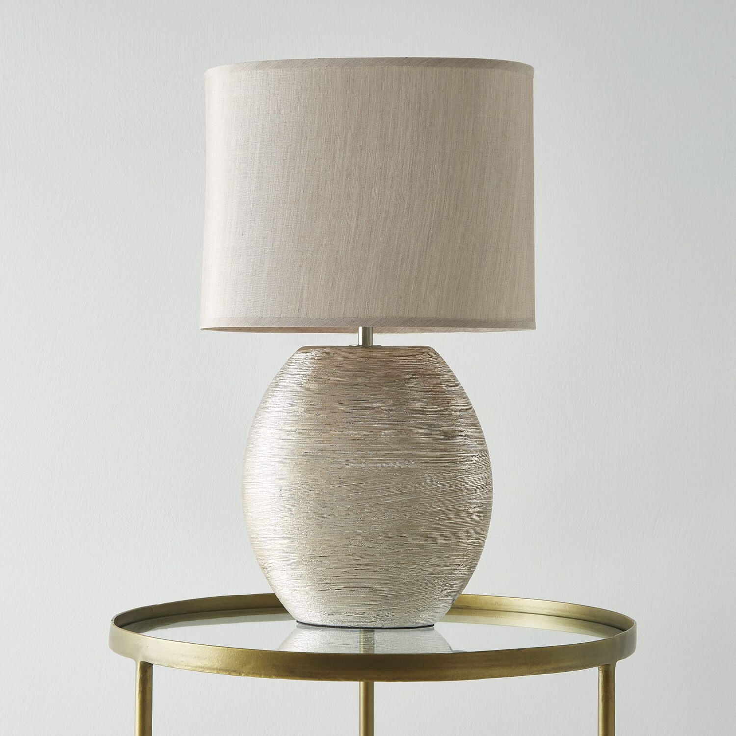 Image of Waltham Ceramic Table Lamp - Gold