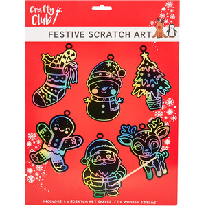 Festive Scratch Art