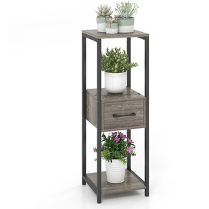 3 Tier Tall Metal Plant Stand Corner Plant Holder